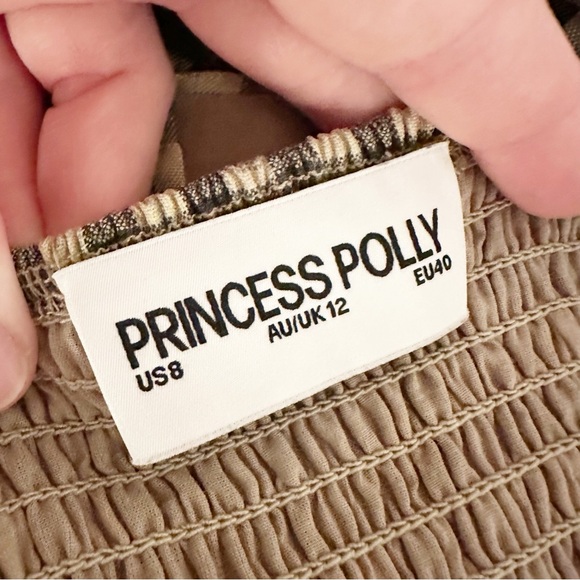 Princess Polly Cartmel Check Maxi Dress in Black and Cream Gingham Cotton - Picture 3 of 9